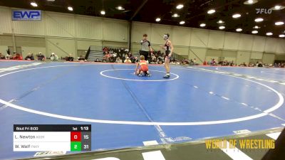 96 lbs Rr Rnd 2 - Liam Newton, Aggression Legionaries 12u vs Wyatt Wolf, Funky Singlets 12u Team Black