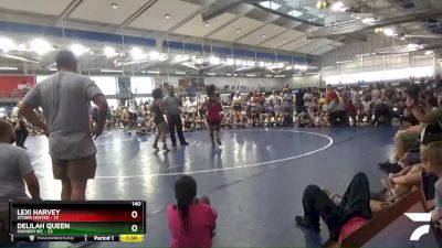 140 lbs Semis & 1st Wb (8 Team) - Delilah Queen, Mayhem WC vs Lexi Harvey, Storm Center