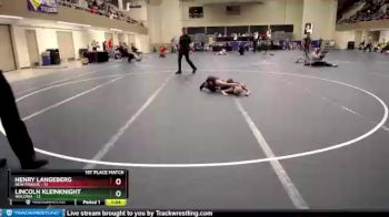 75 lbs Finals (2 Team) - Lincoln Kleinknight, Waconia vs Henry Langeberg, New Prague