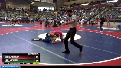 6A 138 lbs Quarterfinal - Jesus Saldana, Fort Smith Northside vs Josh Leamon, Conway