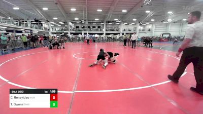 81 lbs Round Of 32 - Christian Benevides, Iron Faith WC vs Teegan Owens, Timberlane