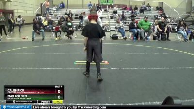 53 lbs Round 3 (4 Team) - Max Golden, Untouchables-Olympia vs Caleb Pick, Saranac Youth Wrestling Club