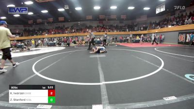 90 lbs Rr Rnd 3 - Kross Iwersen, Division Bell Wrestling vs Zachery Stanford, Noble Takedown Club