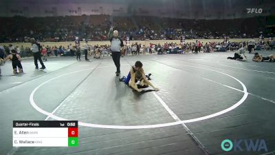 76 lbs Quarterfinal - Easton Allen, Barnsdall Youth Wrestling vs Cohen Wallace, Kingfisher