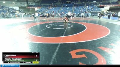 120 lbs Cons. Semi - Cyrus Maya, NWWC vs Zaiden Gonzalez, Victory Wrestling-Central WA