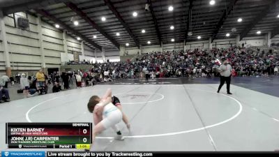 105 lbs Semifinal - John( J.r) Carpenter, Zion Thunder Wrestling Club vs Kixten Barney, Uintah Jr High Wrestling