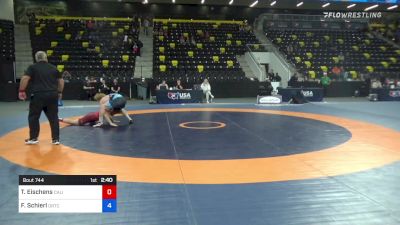 77 kg Consi Of 8 #2 - Tyler Eischens, California Regional Training Center (CA RTC) vs Fritz Schierl, ORTC/TMWC