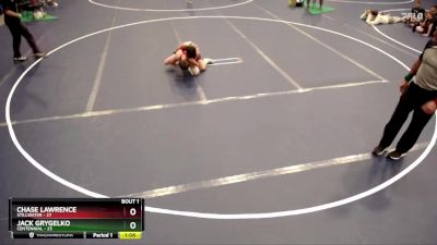 100 lbs Quarterfinals (8 Team) - Jack Grygelko, Centennial vs Chase Lawrence, Stillwater