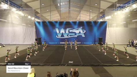 Sand Mountain Cheer - Mini Matterhorns [2022 L1 Mini-D2 Day 1] 2022 WSA Birmingham