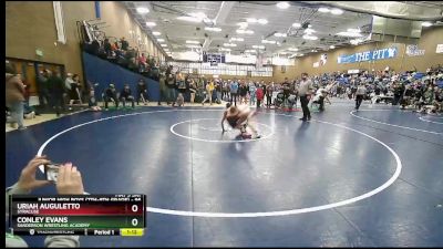 96 lbs Cons. Round 5 - Conley Evans, Sanderson Wrestling Academy vs Uriah Auguletto, Syracuse