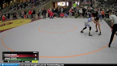 106 lbs 1st Place Match - Jonas Stock, All-Phase Wrestling Club vs Ethan Regas, Cornerstone Mat Club