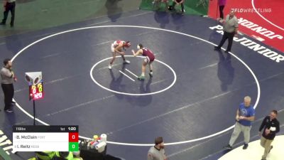 119 lbs Quarterfinal - Brookelyn McClain, Fort Cherry vs Iris Reitz, Redbank Valley