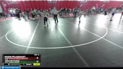 135 lbs Cons. Round 1 - Mason Pflugshaupt, Coon Rapids Mat Bandits Wrestling Club vs Weston Fuchs, B.A.M. Training Center