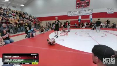 33-36 lbs Round 2 - Kessler Stephenson, Platte Valley Jr Wrestling vs Briggs Lanham, Eaton Reds Wrestling Club