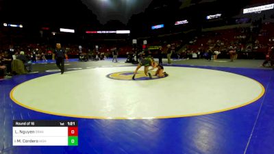 100 lbs Round Of 16 - Lauren Nguyen, Granada vs Monee Cordero, Highland (CS)