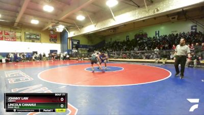 150 lbs Champ. Round 1 - Johnny Law, Liberty vs Lincoln Canahui, Dana Hills