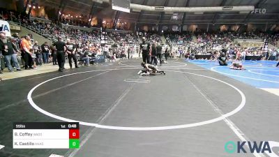 55 lbs Round Of 16 - Brantlee Coffey, Wagoner Takedown Club vs Kameron Castillo, Anadarko