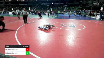 70 lbs Quarterfinal - Michael Maffucci, West Essex vs Kenny Zapantis, Holmdel