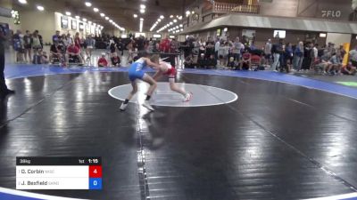 38 kg Quarters - Daniel Corbin, Wisconsin vs Jonathan Bexfield, Sanderson Wrestling Academy