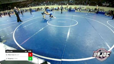 140 lbs 2nd Place - Daniel Morriss II, Austin Texas Wrestling Club vs Jaedan Adams, Cowboy Wrestling Club