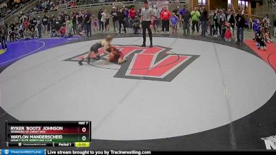 59 lbs Quarterfinal - Waylon Manderscheid, Legacy Elite Wrestling Club vs Ryker `Boots` Johnson, Warriors Of Christ WOC