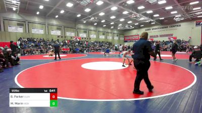 122 lbs Consi Of 16 #1 - Brock Parker, Clovis North vs Manuel Marin, Highland