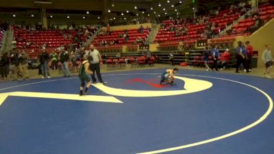 82 lbs Cons. Round 4 - Jackson Dugan, Kansas Young Guns Wrestling Cl vs Brody Burgess, Derby Wrestling Club