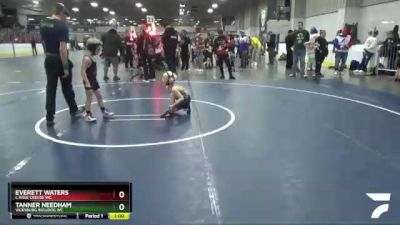 55 lbs Champ. Round 1 - Tanner Needham, Vicksburg Bulldog WC vs Everett Waters, L`Anse Creuse WC