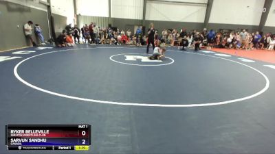 56 lbs Round 2 - Ryker Belleville, Shelton Wrestling Club vs Sarvun Sandhu, Canada