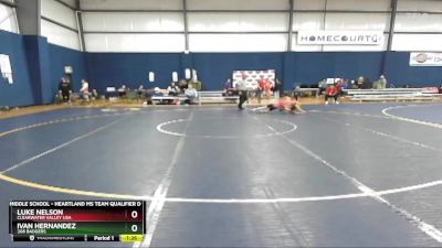 85 lbs Cons. Semi - Luke Nelson, Clearwater Valley USA vs Ivan Hernandez, 208 Badgers