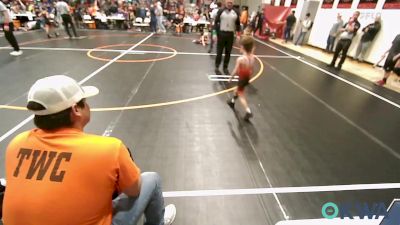 49 lbs Quarterfinal - Dakota Fourkiller, Tahlequah Wrestling Club vs Jude Azzain, HURRICANE WRESTLING ACADEMY