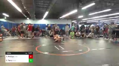 130 lbs Round Of 16 - Tyler Phillips, Swamp Fox vs Zach Terry, Head Hunters