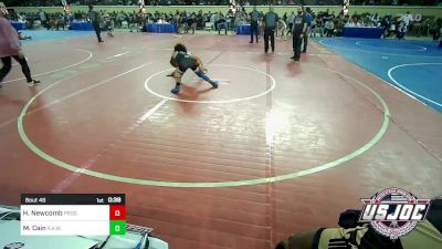 92 lbs Consi Of 16 #2 - Hendrix Newcomb, Prodigy Wrestling vs Michkel (Prince) Cain, R.A.W.