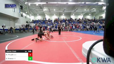 86 lbs Quarterfinal - ROMAN TYLER, Berryhill Wrestling Club vs Garrett Rivera, Sallisaw Takedown Club