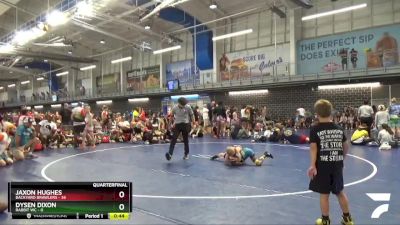 75 lbs Quarters & 1st Wb (16 Team) - Dysen Dixon, Rabbit WC vs Jaxon Hughes, Backyard Brawlers