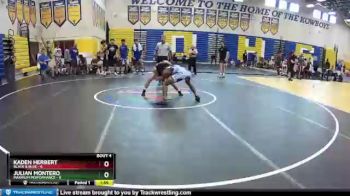 126 lbs Round 1 (8 Team) - Kaden Herbert, Black & Blue vs Julian Montero, Maximum Performance