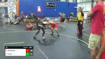 60 lbs Round 5 (6 Team) - Anden Rathgeber, East Kansas Eagles vs Zander Smith, Midwest Xtreme Wrestling