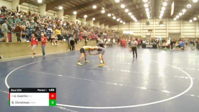 157 lbs Cons. Round 3 - Ulysses Castillo, Cedar Valley vs Boden Christman, Emery