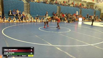 215 lbs Semis (4 Team) - Gabe Moore, Cleveland vs Troy Mcdaniels, Huntsville