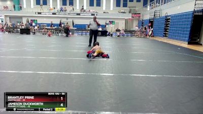 56 lbs Round 5 - Jameson Duckworth, Pinning Pythons vs Brantley Prine, Unattached