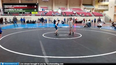 67-72 lbs Round 1 - Zachary Humrickhouse, North Carolina vs Chamberlyn Allen, Smoky Mountain Youth Wrestling