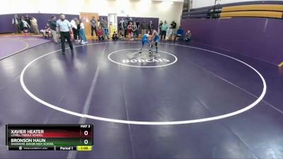 77 lbs Semifinal - Xavier Heater, Lovell Middle School vs Bronson Haun, Shoshoni Junior High School