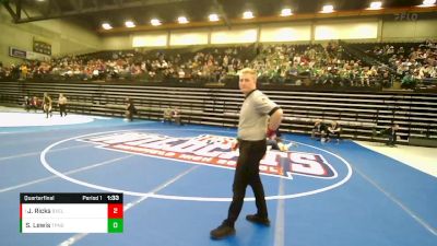 132 lbs Quarterfinal - Jackson Ricks, Box Elder vs Stratton Lewis, Timpanogos