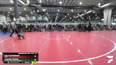 64 lbs Champ. Round 1 - Cole Dickerson, SVWC vs Zaeden Young, Pit Bull Wrestling Academy