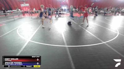 145 lbs Cons. Round 2 - Andy Weller, Wisconsin vs Spencer Madsen, Askren Wrestling Academy