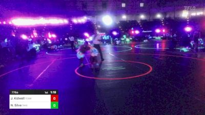 77 lbs Semifinal - Jonathan Kidwell, Team Tulsa WC vs Noah Silva, Takedown Elite