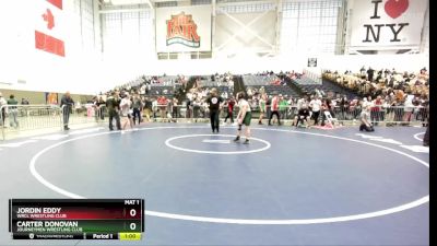 128 lbs Cons. Round 4 - Carter Donovan, Journeymen Wrestling Club vs Jordin Eddy, WRCL Wrestling Club