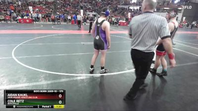 175 lbs Cons. Round 3 - Aidan Kaukl, Sauk Prairie Wrestling Club vs Cole Retz, Boyceville