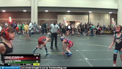 50 lbs Round 2 (6 Team) - Logan Sponseller, Elite Athletic Club vs Hudson Conner, Steel Valley