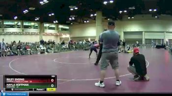 165 lbs Round 5 (10 Team) - Hayla Hoffman, Montana vs Riley Ensing, Charlie`s Angels-IL Pink